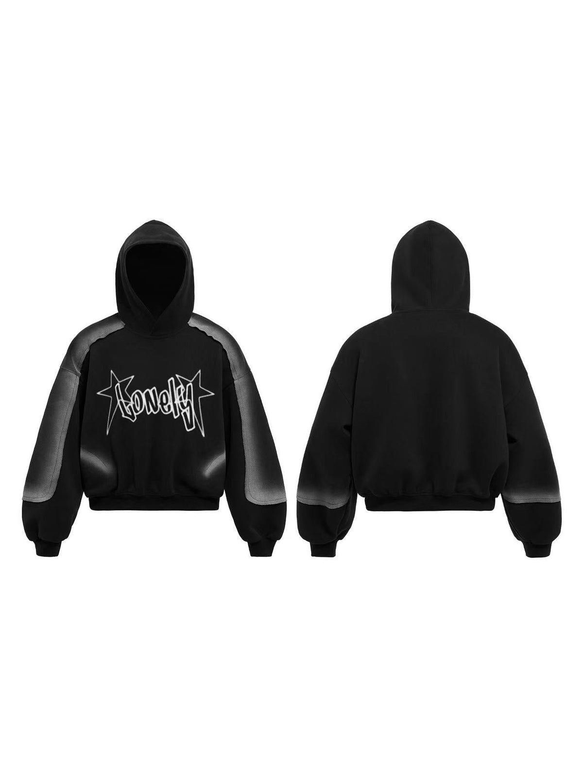Sudadera con capucha de algodón de mezcla Madxmarx con logotipo de estrella