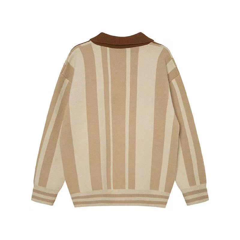 Madxmarx Retro Varsity “06” Knit Polo Sweater