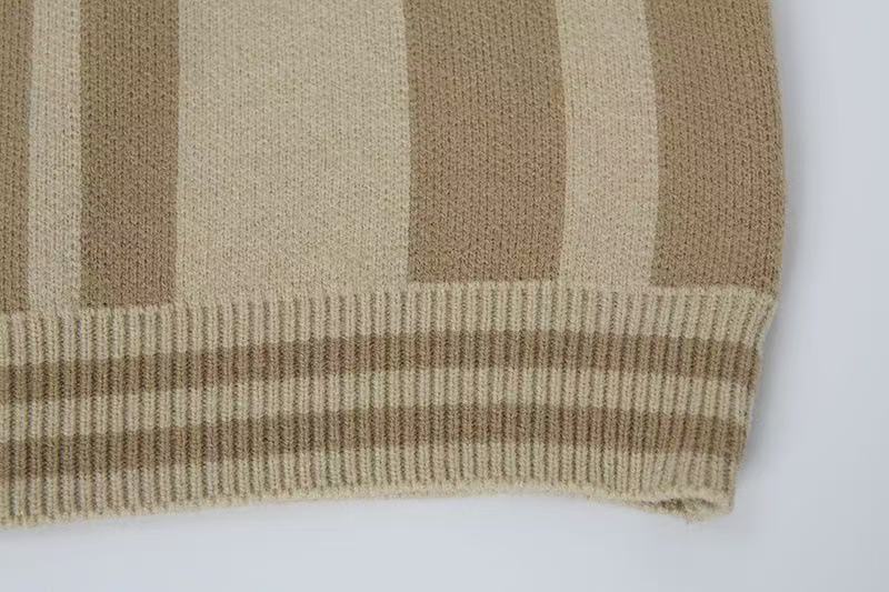 Madxmarx Retro Varsity “06” Knit Polo Sweater