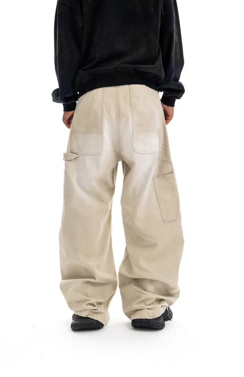 Pantalon de travail délavé à coupe incurvée Madxmarx