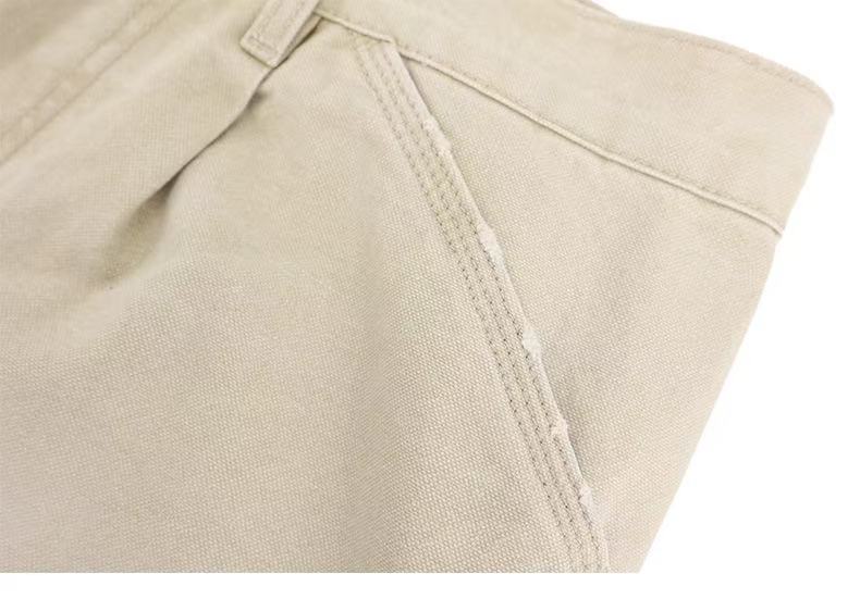 Pantalon de travail délavé à coupe incurvée Madxmarx