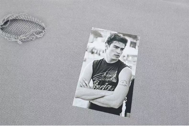 Madxmarx Photo Patch Vintage Hoodie