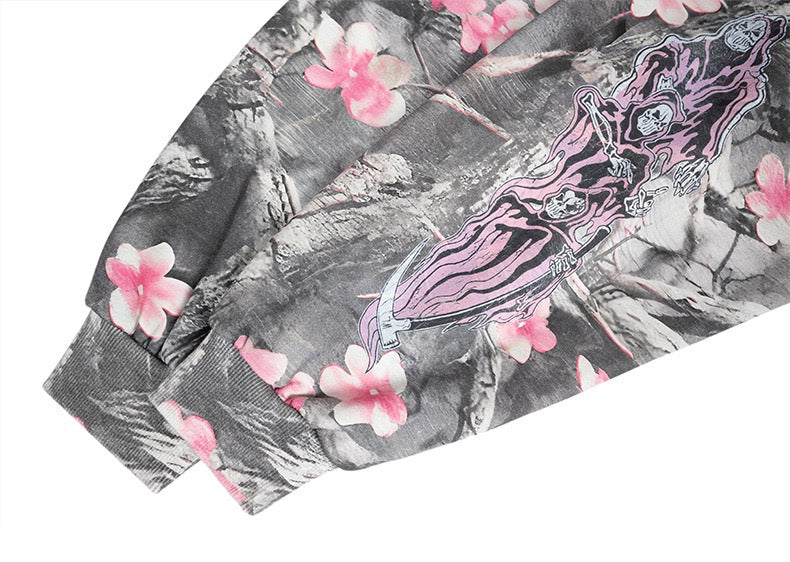 Madxmarx Sakura Camo Graphic Hoodie