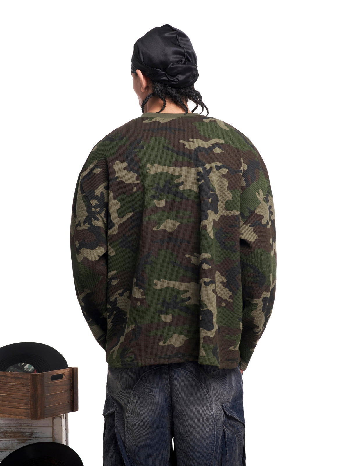 Madxmarx Camo Text Graphic Longsleeve