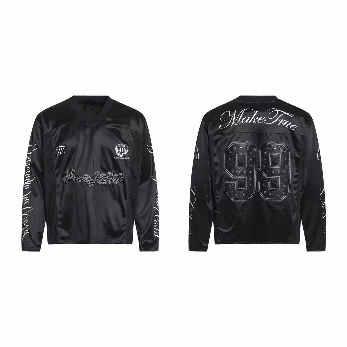 Madxmarx Studded Varsity Long Sleeve Jersey
