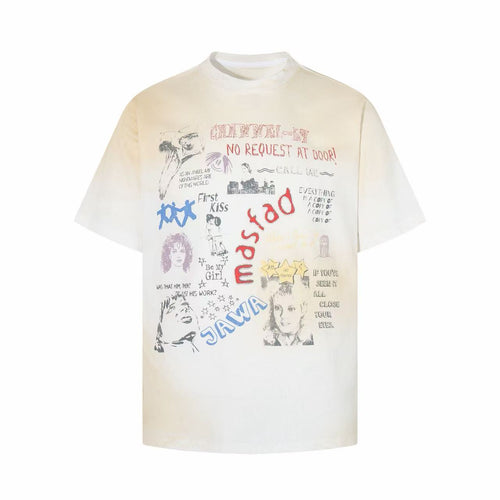 Camiseta gráfica "Mixed Signals" de Madxmarx - M / Blanco