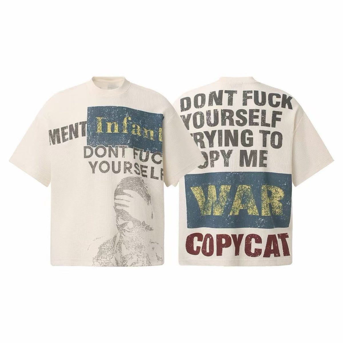 Madxmarx “Copycat Statement Waffle Tee”