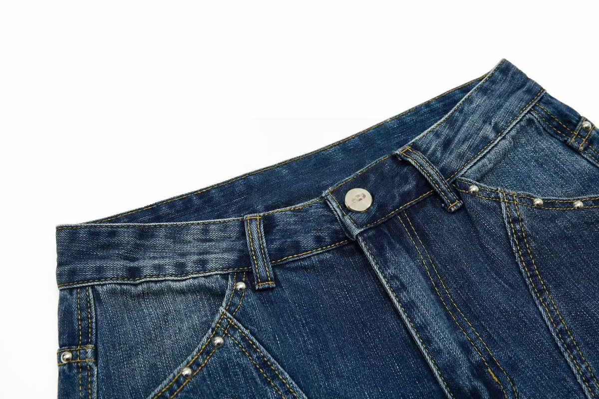Madxmarx „Studded Panel Denim Jeans“