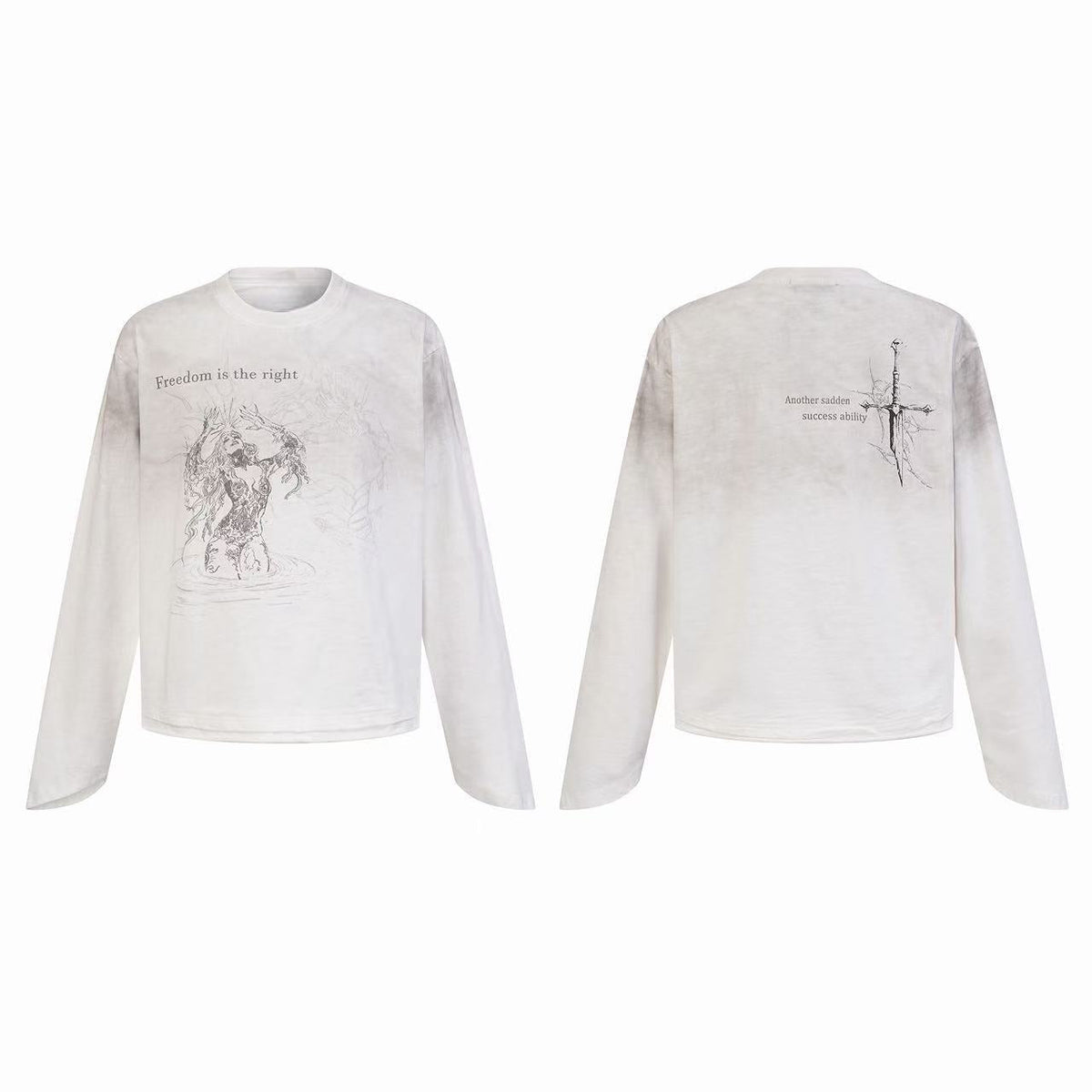Madxmarx “Freedom Sketch Long Sleeve Tee”