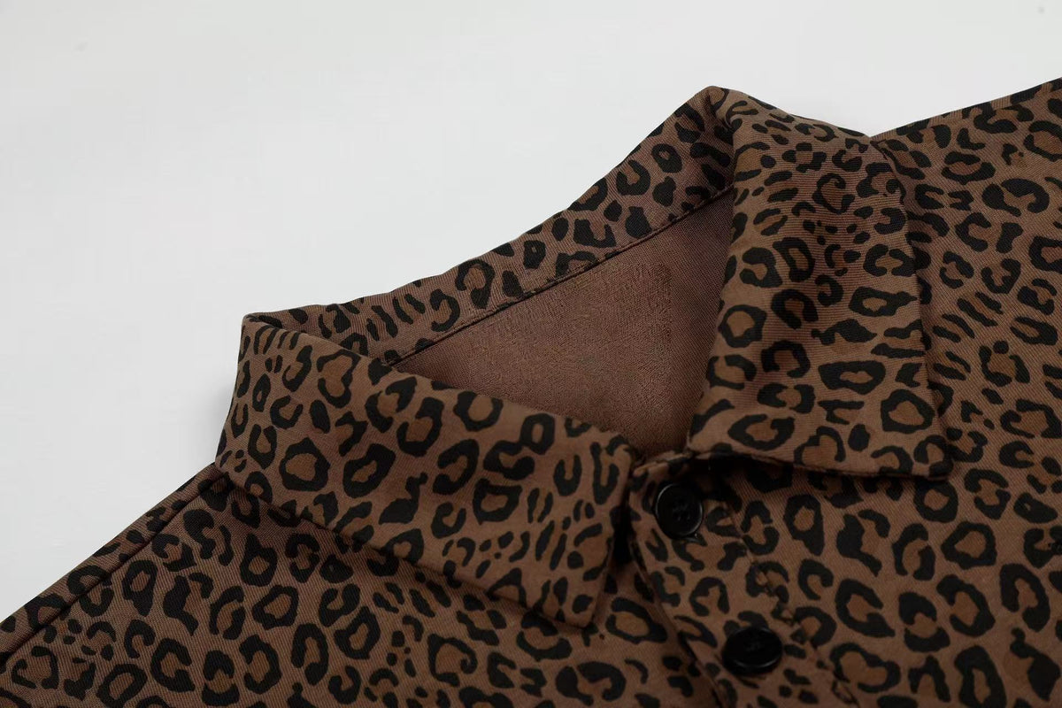 Madxmarx “Leopard Script Polo Tee”