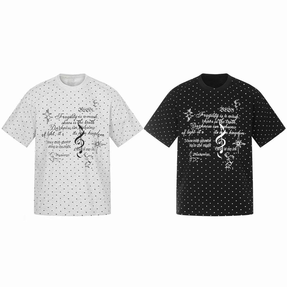 Madxmarx “Allover Micro-Print Graphic Tee”