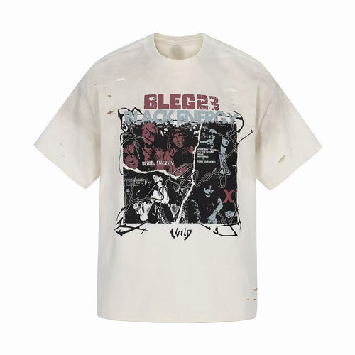 Madxmarx “Wild Noise Vintage Tee” - S / Beige