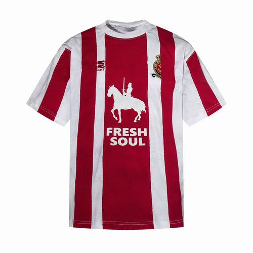 Madxmarx “Fresh Soul Striped Jersey Tee” - M / Red