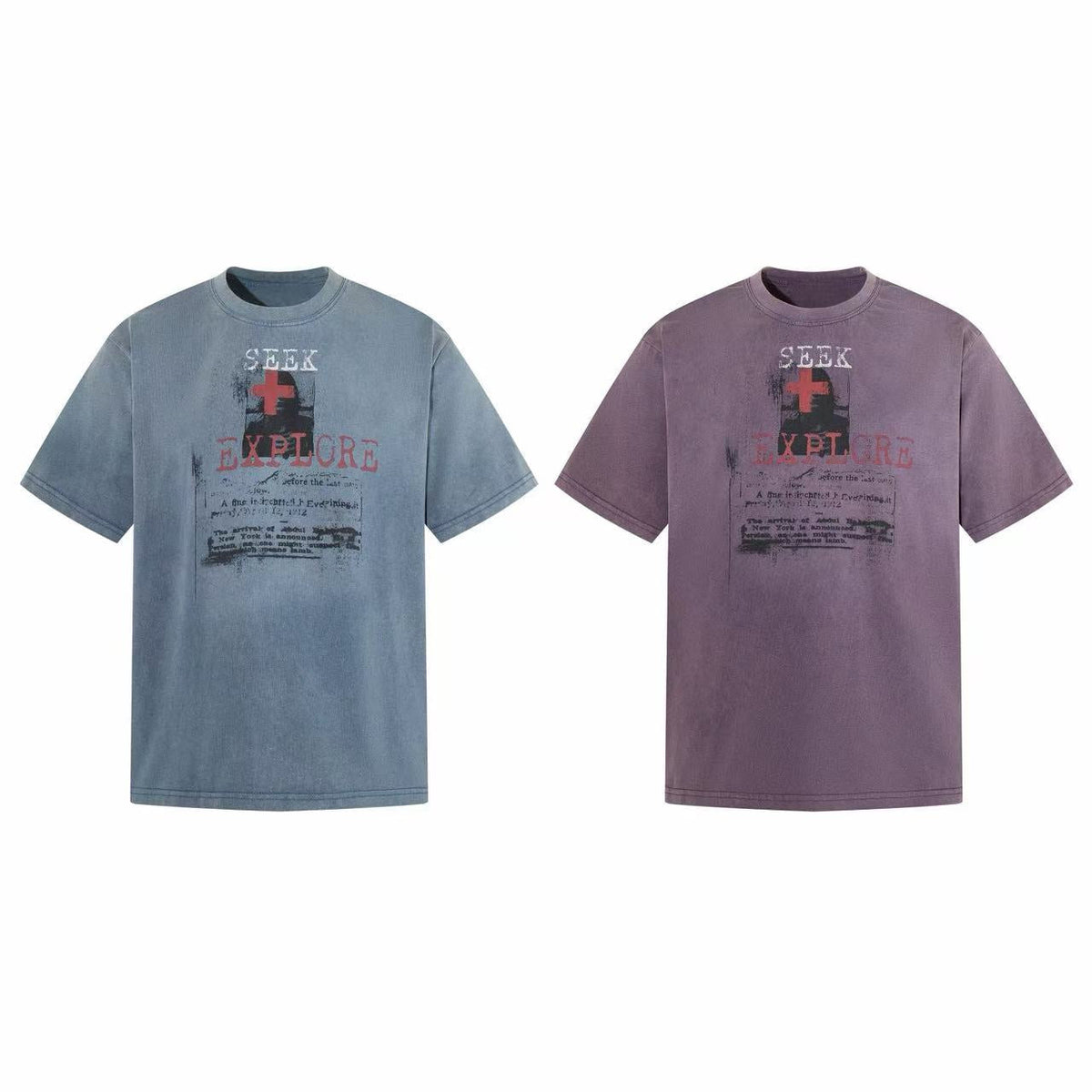 Madxmarx “Seek & Explore Washed Graphic Tee”