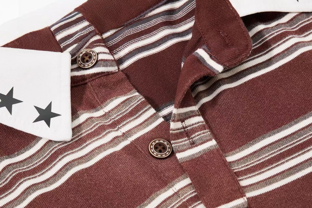 Madxmarx “Vintage Stripe Rugby Polo”
