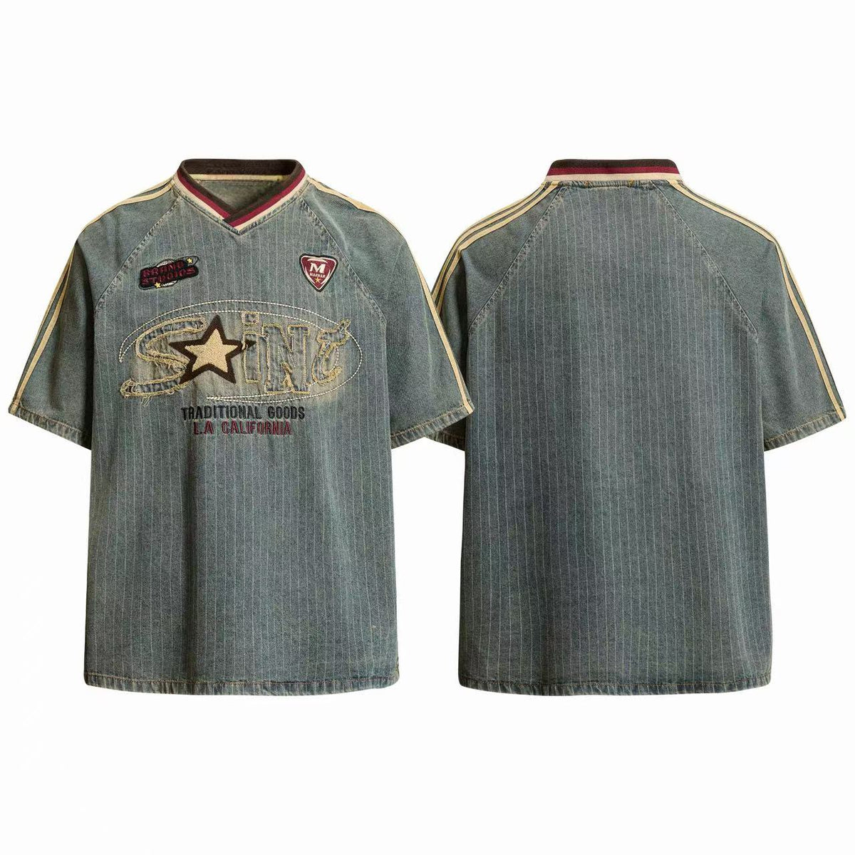 Madxmarx “Vintage Pinstripe Sport Tee”