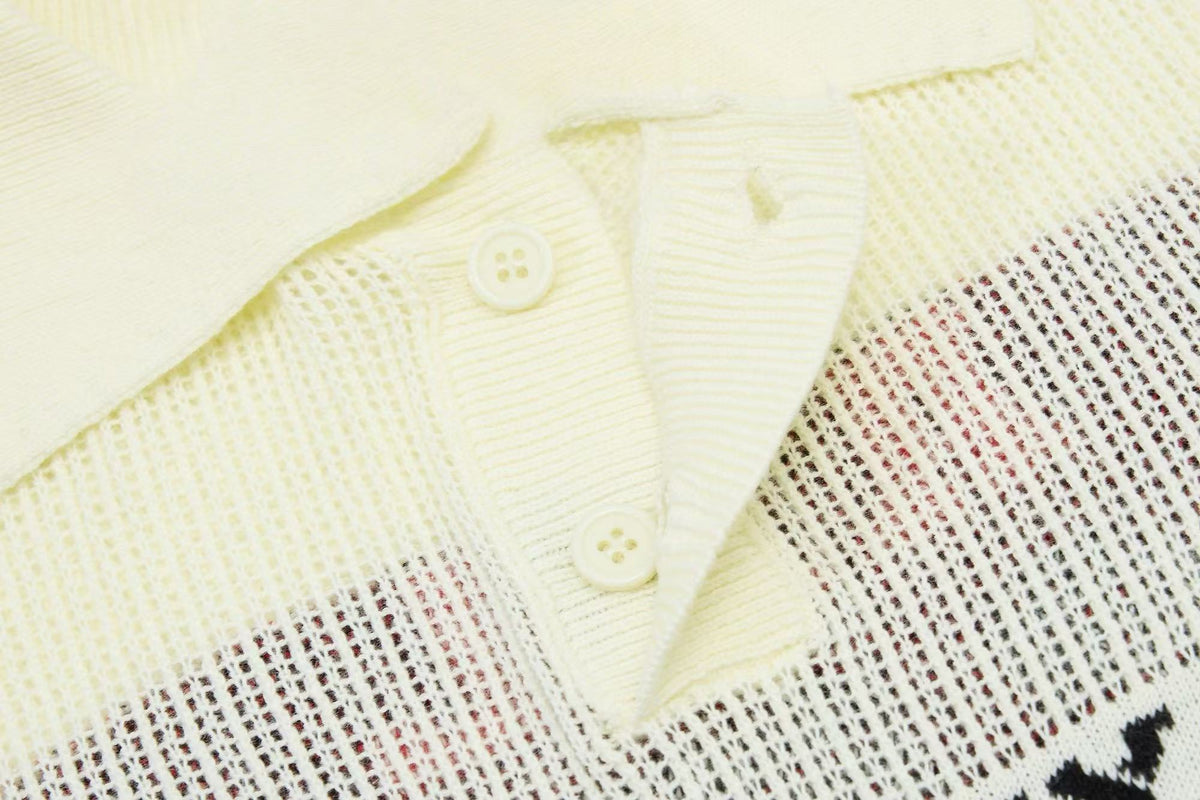 Madxmarx “Varsity Knit Polo”