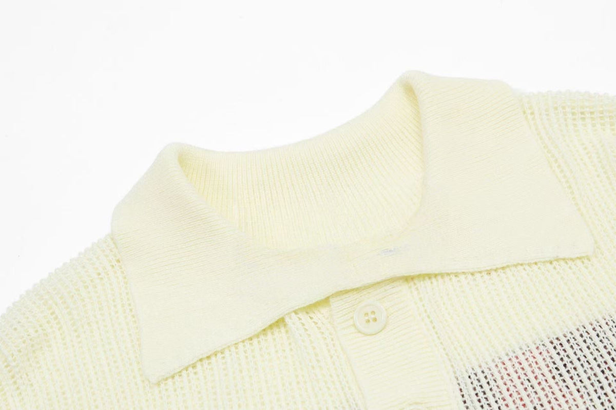 Madxmarx “Varsity Knit Polo”