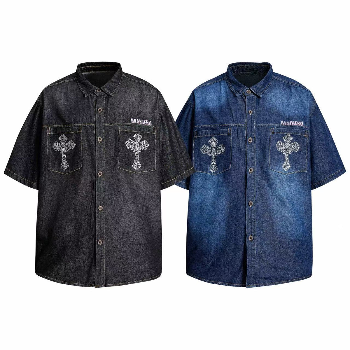 Madxmarx “Cross Denim Shirt”