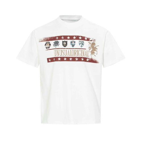 Madxmarx Vintage Crest Graphic Tee - S / White