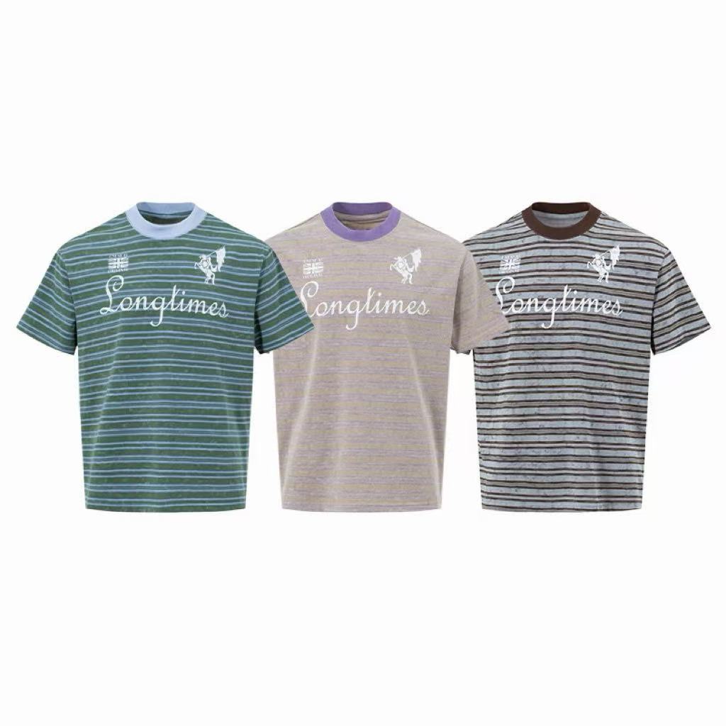 Madxmarx Vintage Striped Ringer Tee