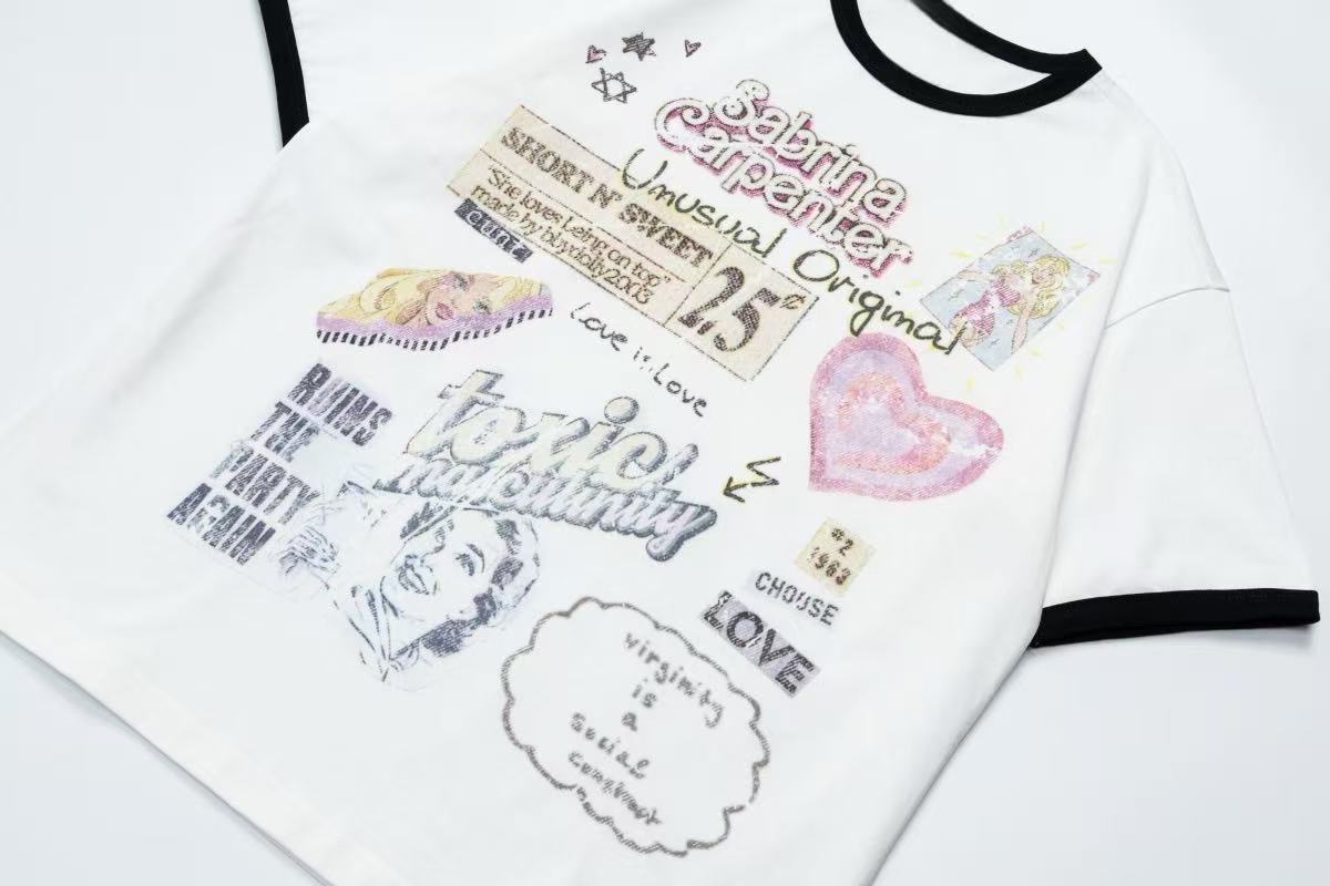 Madxmarx Retro Pop Graphic Ringer Tee