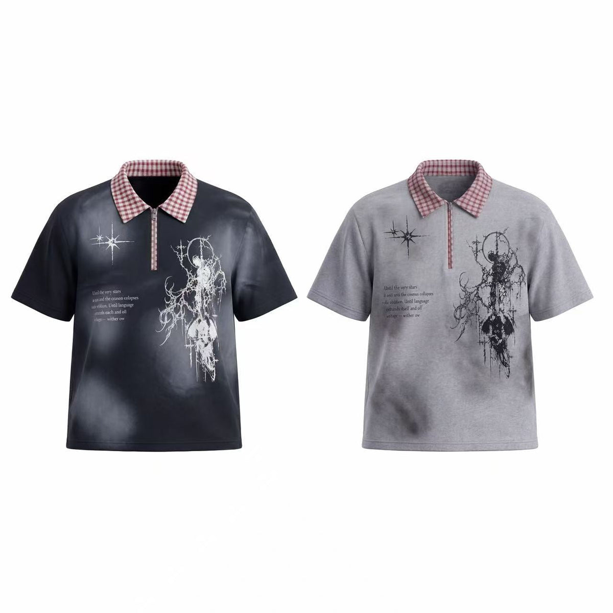 Madxmarx Cosmic Distressed Polo