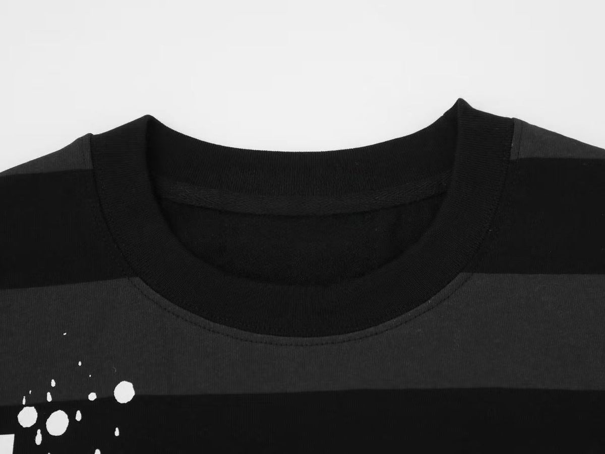 Madxmarx Striped Graphic Tee