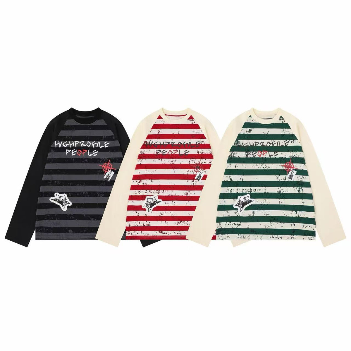 Madxmarx High Profile Striped Long Sleeve Tee