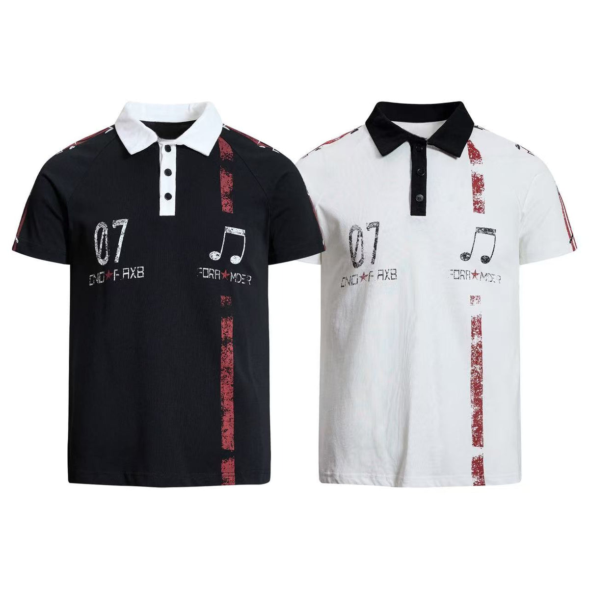 Madxmarx Music Graphic Polo Shirt