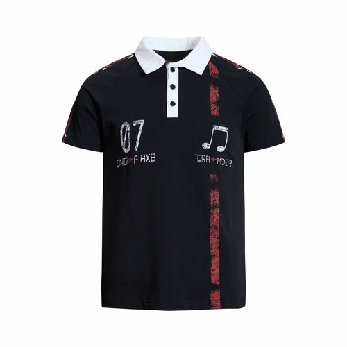 Camiseta Polo Estampada Madxmarx Music - M / Preto