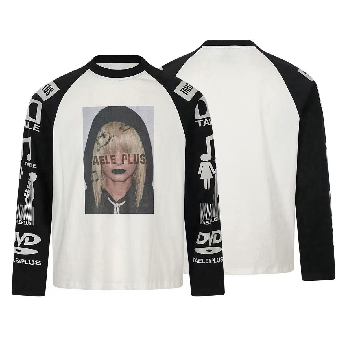 Madxmarx Graphic Raglan Long Sleeve Tee