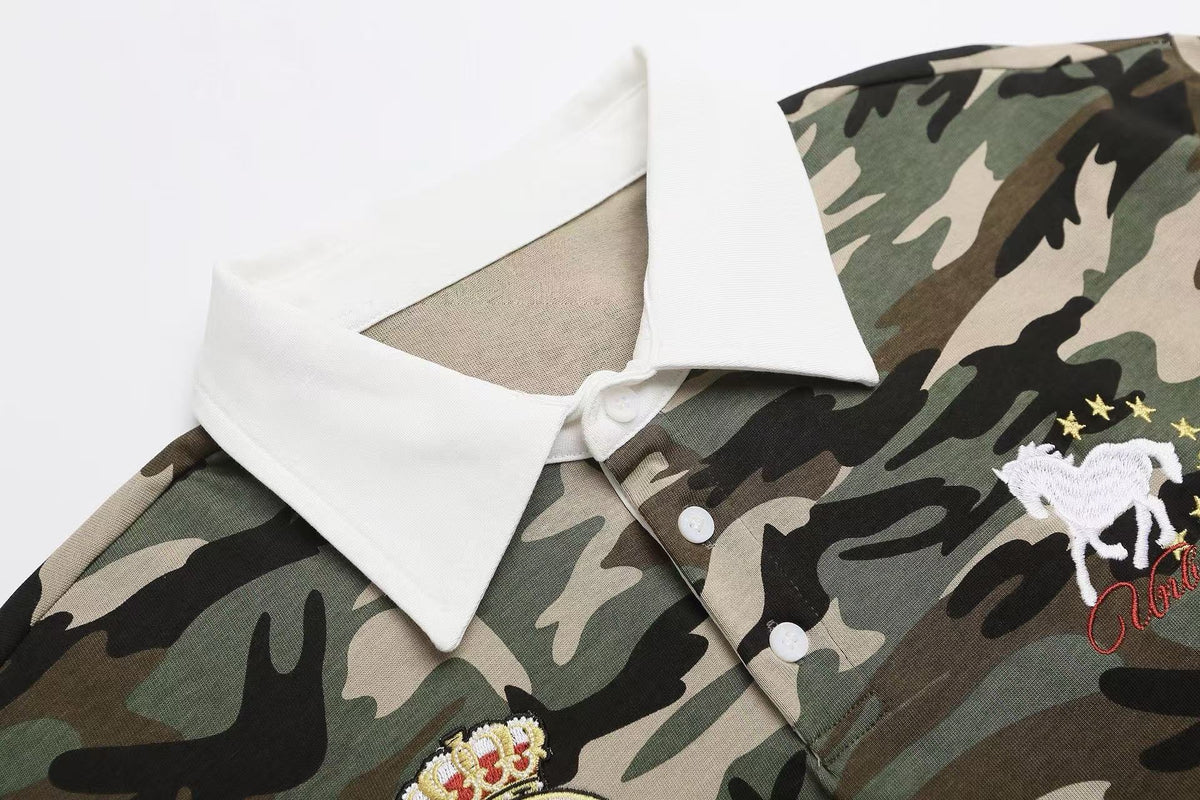 Madxmarx Camo Heritage Polo Shirt