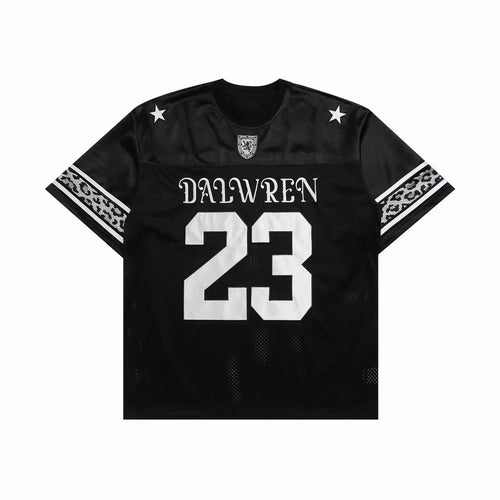 Madxmarx Varsity Football Jersey T-Shirt - S / Black
