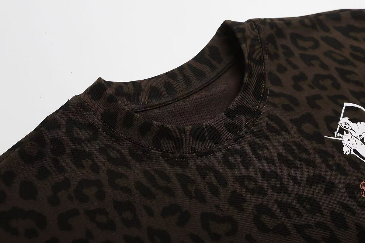 Madxmarx Leopard Graphic T-Shirt