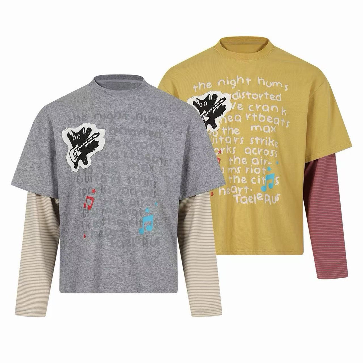 Madxmarx Layered Graphic Long Sleeve Tee