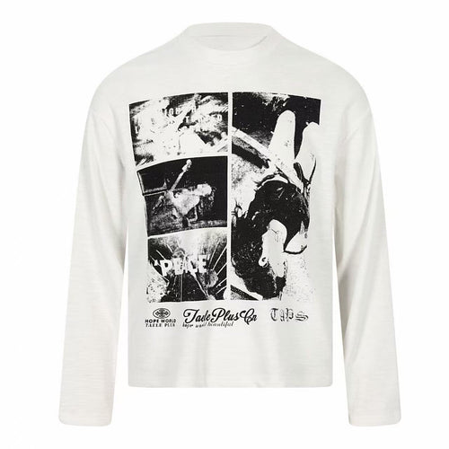 T-shirt à manches longues avec photo vintage Madxmarx - S / Blanc