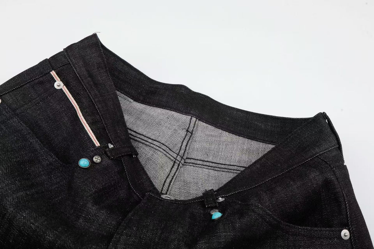 Madxmarx Raw Denim Wide-Leg Jeans