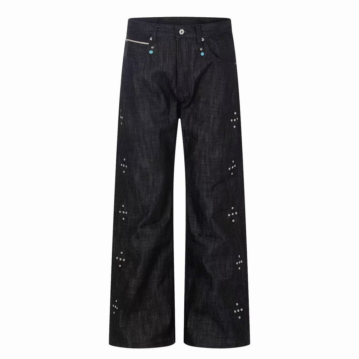 Madxmarx Raw Denim Wide-Leg Jeans