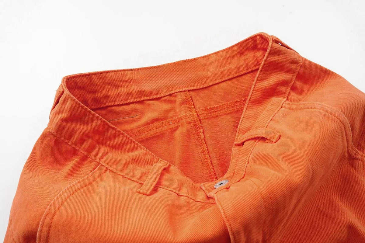 Madxmarx Utility Cargo Wide-Leg Pants