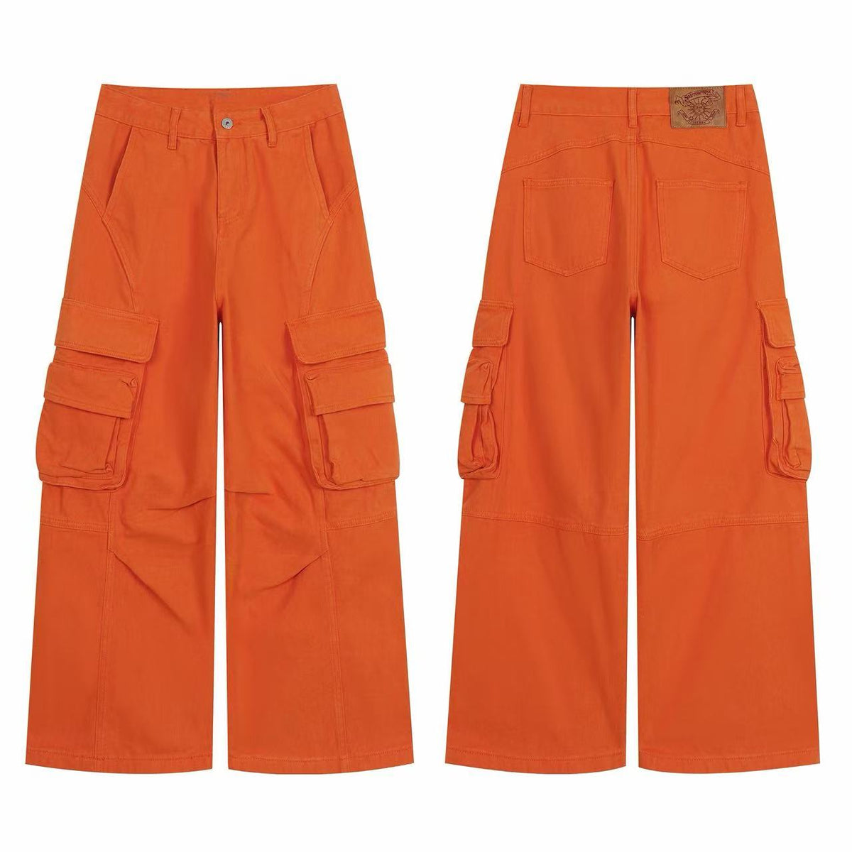 Madxmarx Utility Cargo Wide-Leg Pants