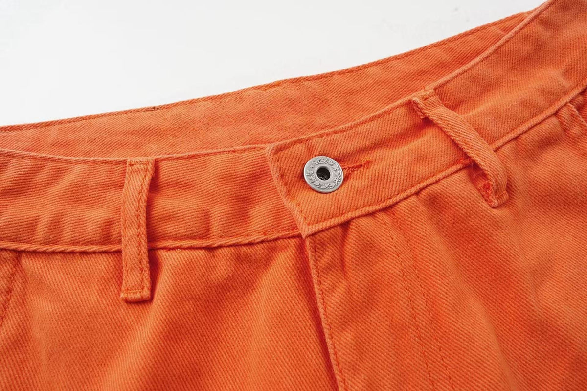 Madxmarx Utility Cargo Wide-Leg Pants