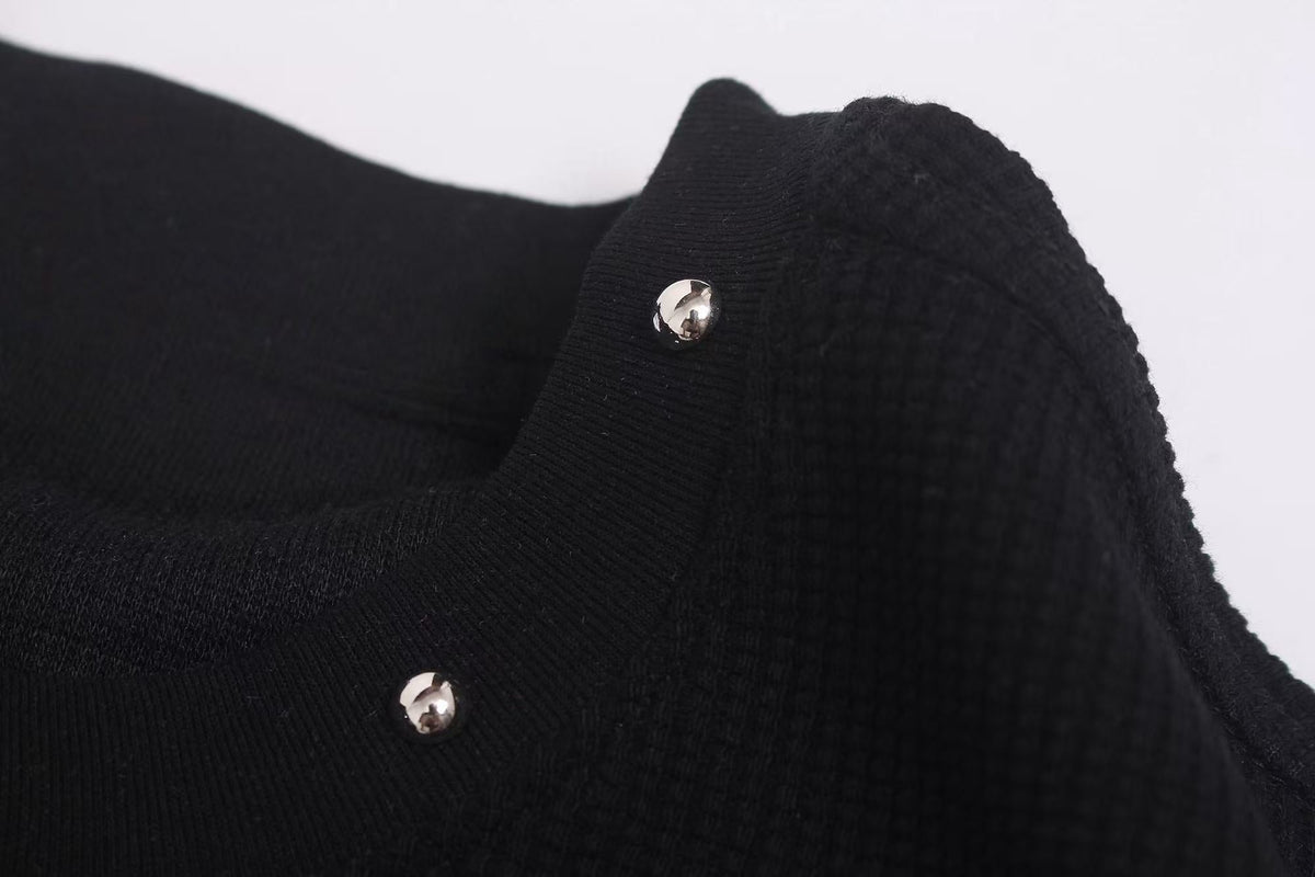 Madxmarx Studded Graphic Long Sleeve
