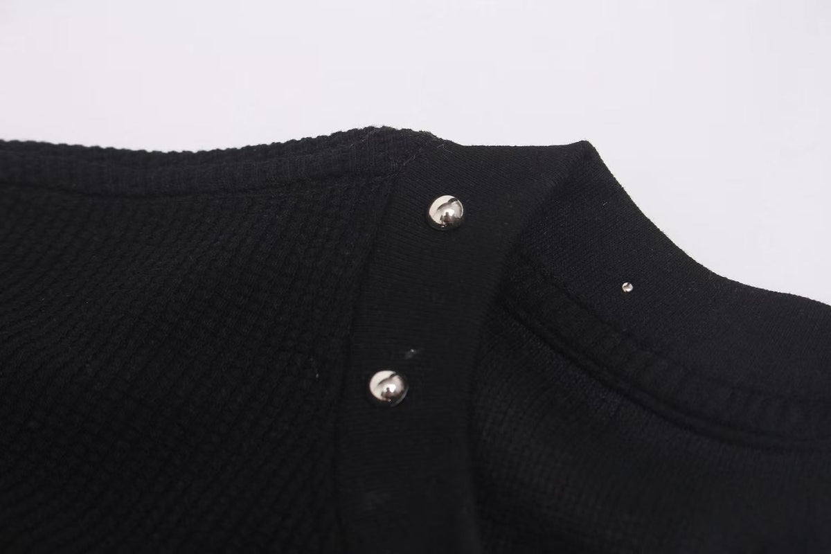 Madxmarx Studded Graphic Long Sleeve