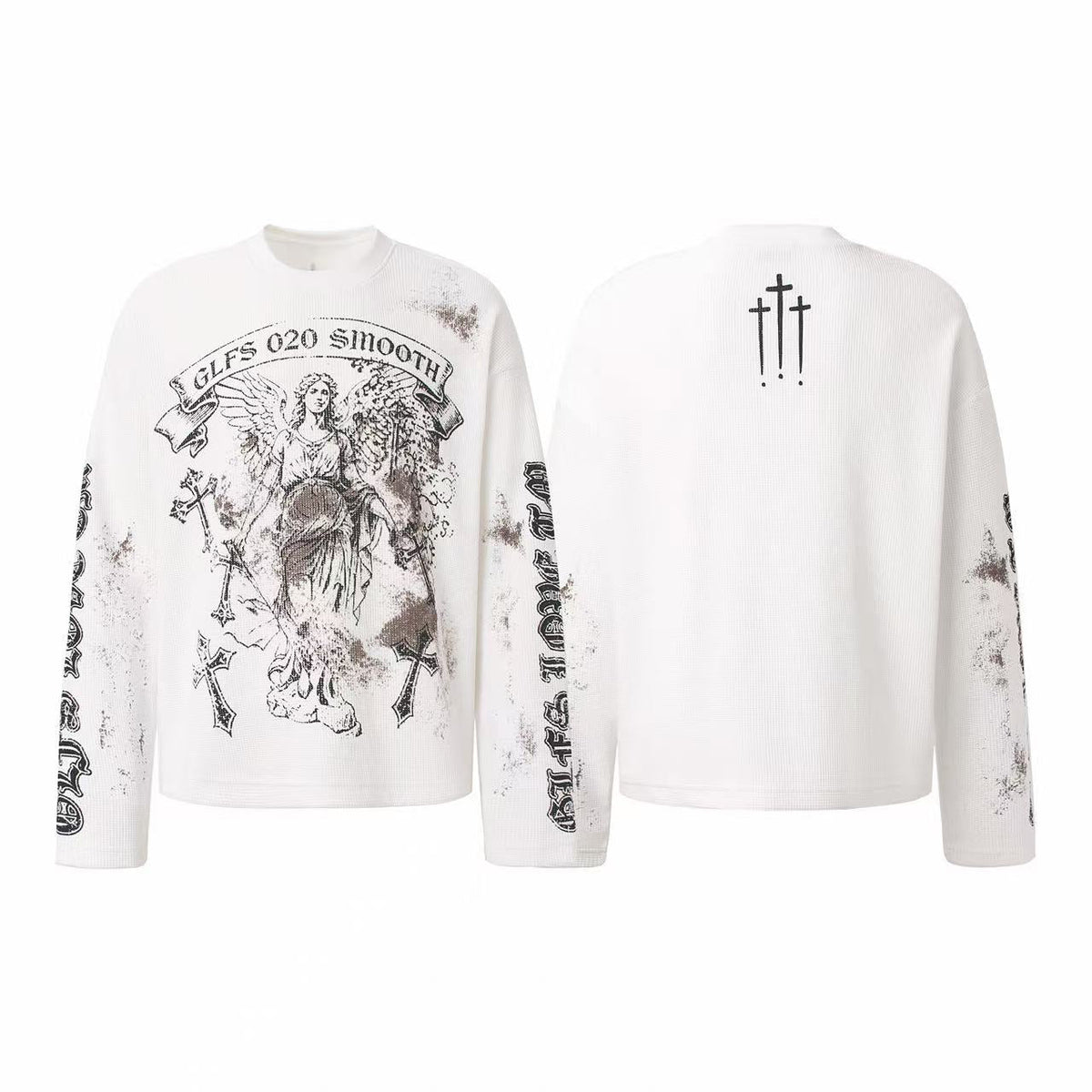 Madxmarx Vintage Angel Waffle Long Sleeve