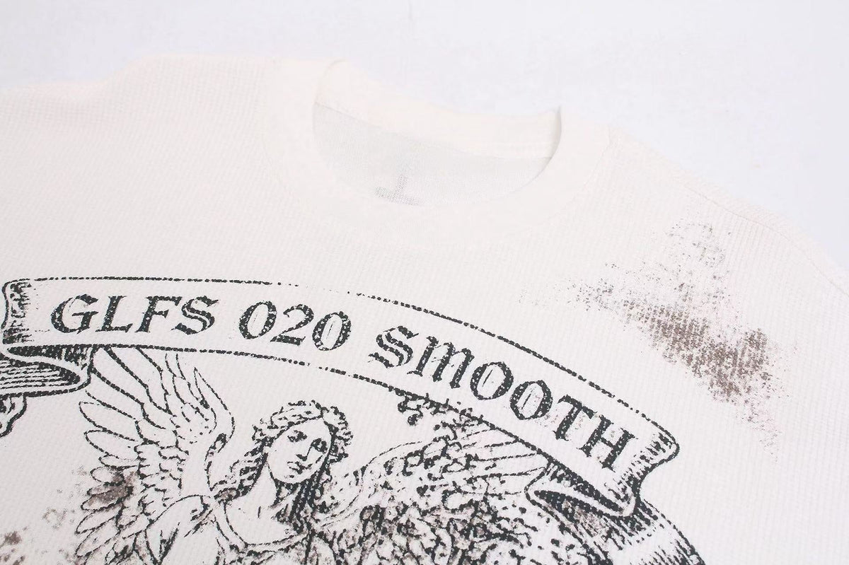 Madxmarx Vintage Angel Waffle Long Sleeve