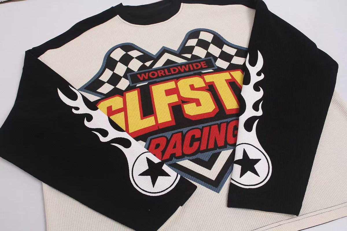 Madxmarx Worldwide Racing Waffle Long Sleeve
