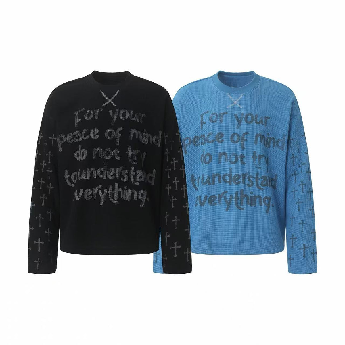 Madxmarx Graphic Waffle Long Sleeve