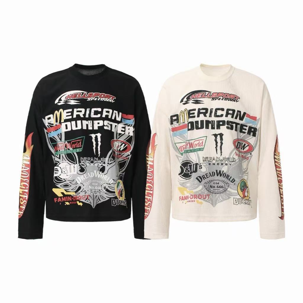 Madxmarx Racing Graphic Waffle Long Sleeve