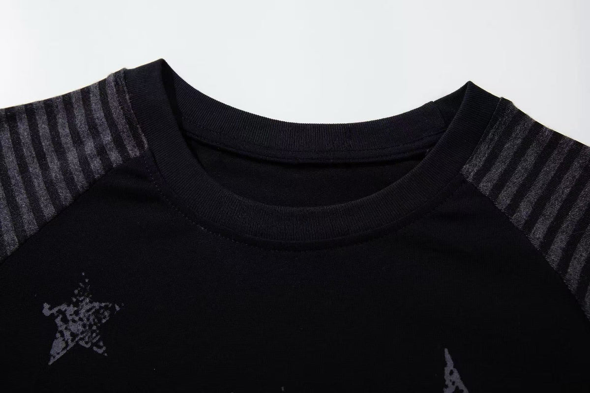 Madxmarx Star Graphic Raglan Long Sleeve